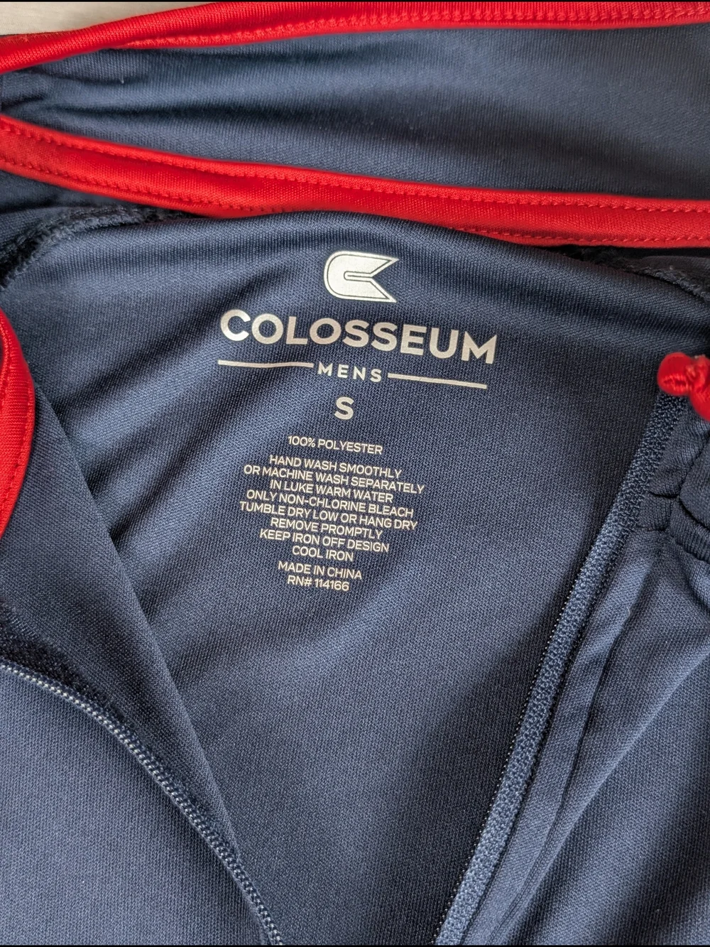 Colosseum Gonzaga Bulldogs 1/4 Zip Pullover Men's Small Blue Zipper‎ Arm Sleeve